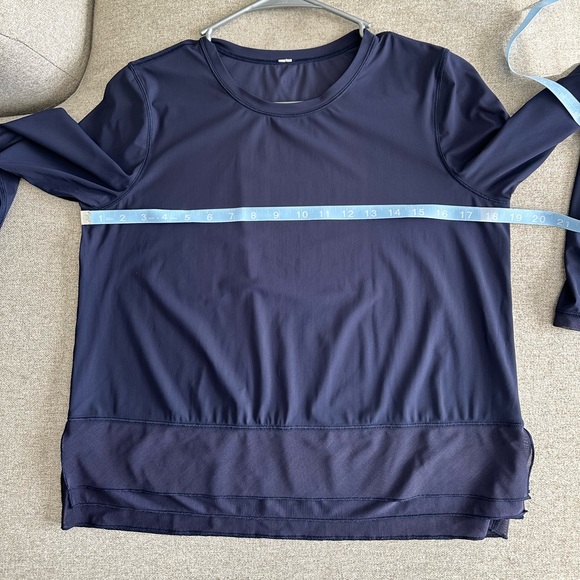 Lululemon Sole Training Long Sleeve Mesh Ruffle Top - Picture 7 of 7